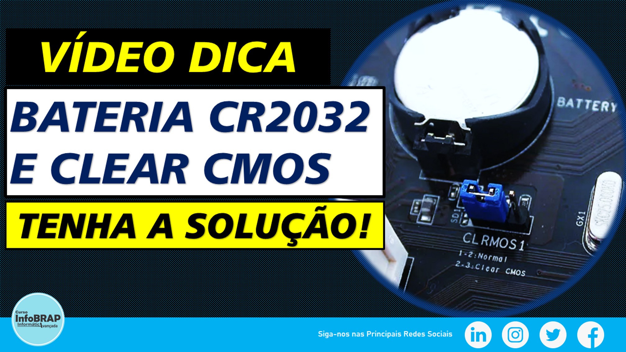 "Bateria CR2032 e Clear CMOS: Solucione Erros no seu PC"